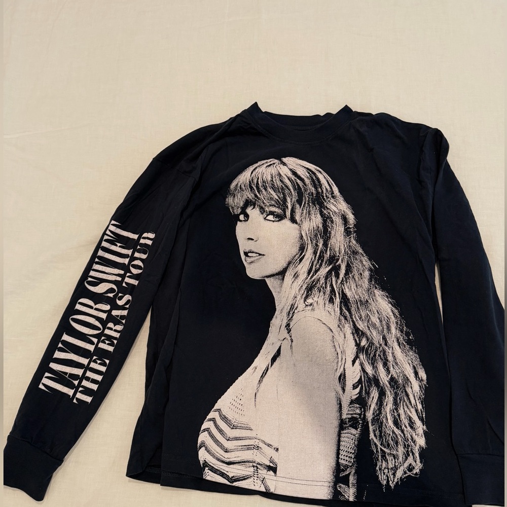 Taylor Swift Navy and White Long Sleeve Eras Tour Long Sleeve Tee